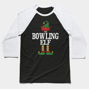 Bowling Elf Matching Family Group Christmas Party Pajamas Baseball T-Shirt